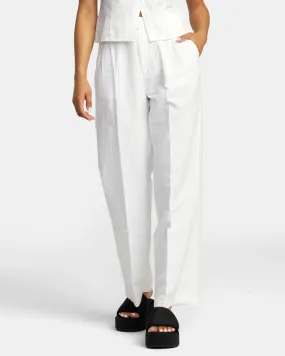 Hudson Wide Leg Pants - Whisper White