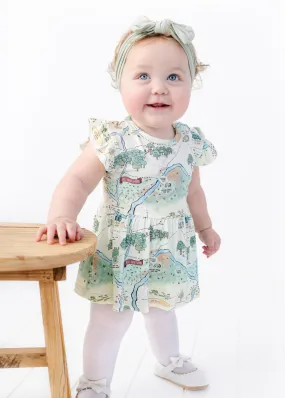 Hundred Acre Woods Baby Flutter Dress