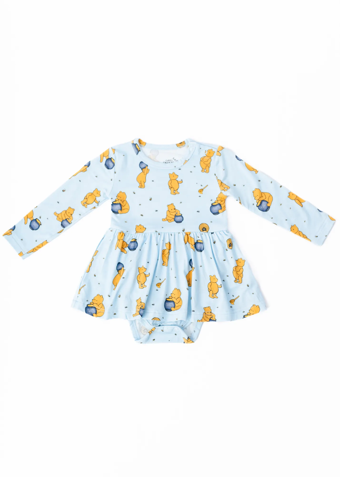 Hunny Pot Blue Long Sleeve Baby Dress