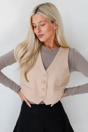 Iconic Experience Beige Vest - DOORBUSTER