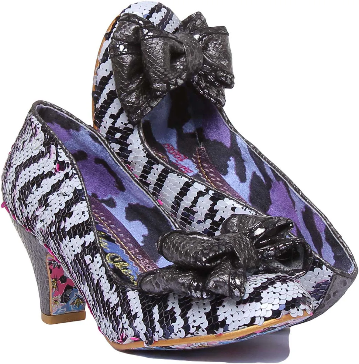 Irregular Choice Lady Ban Joe In Pink White