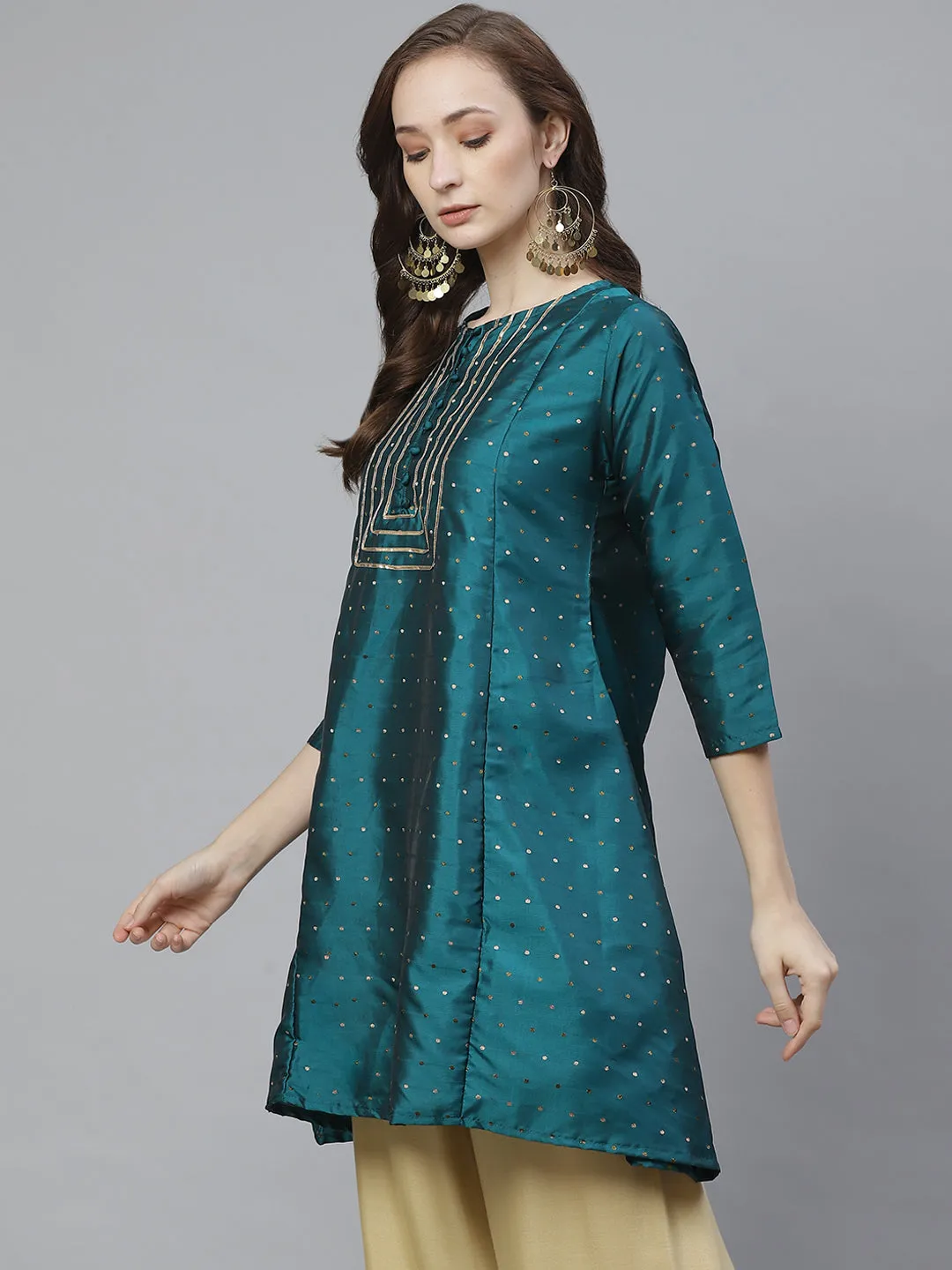 Jashvi Green Ethnic Tunic