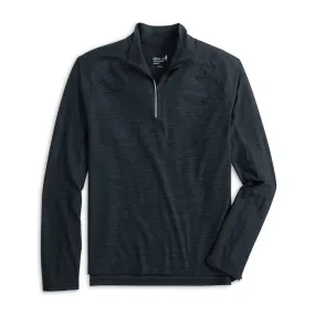 Johnnie-O Baird 1/4 Zip Prep-Formance Pullover Sweater - Heather Black