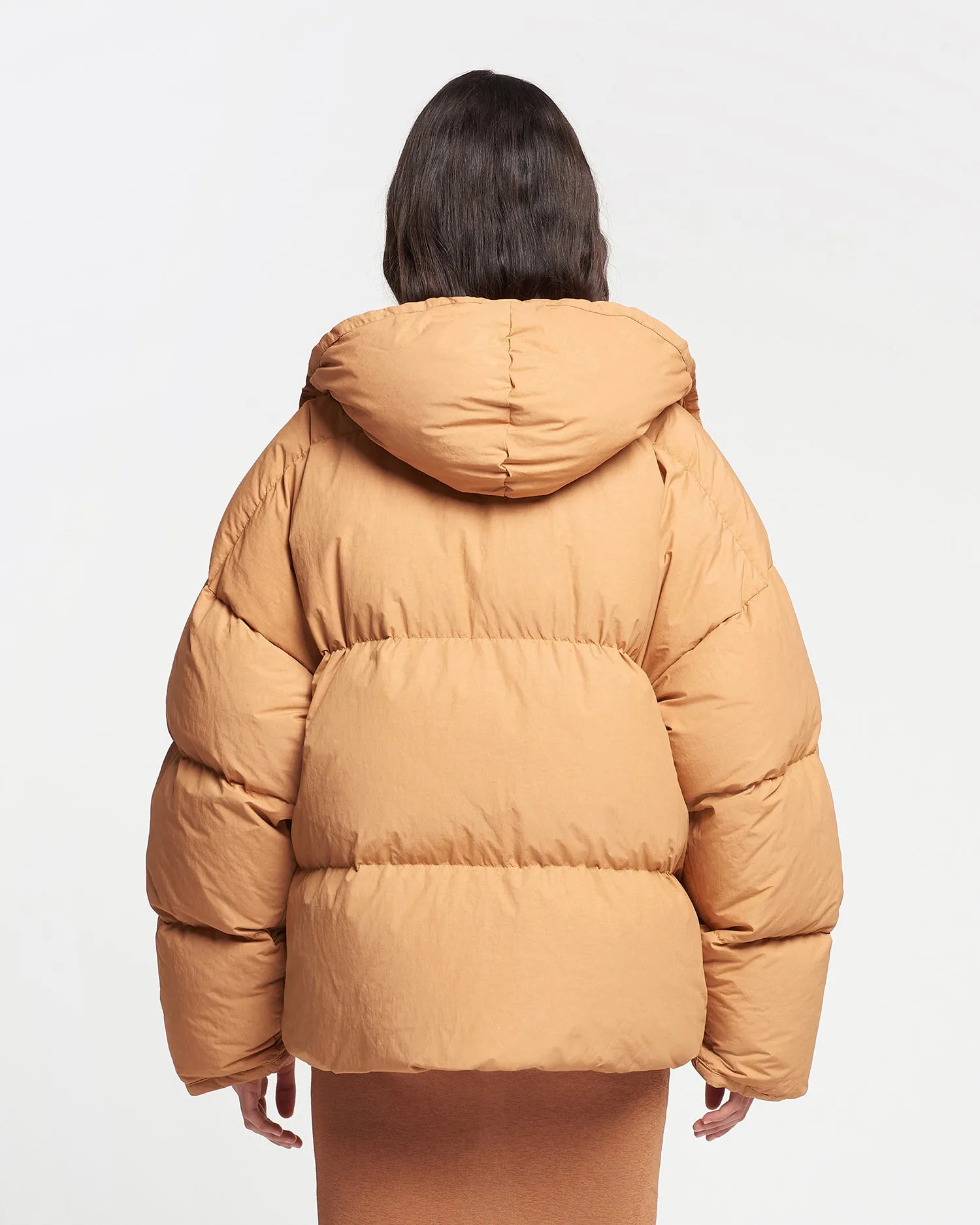 Jolyn - Tech Poplin Puffer Jacket - Biscuit