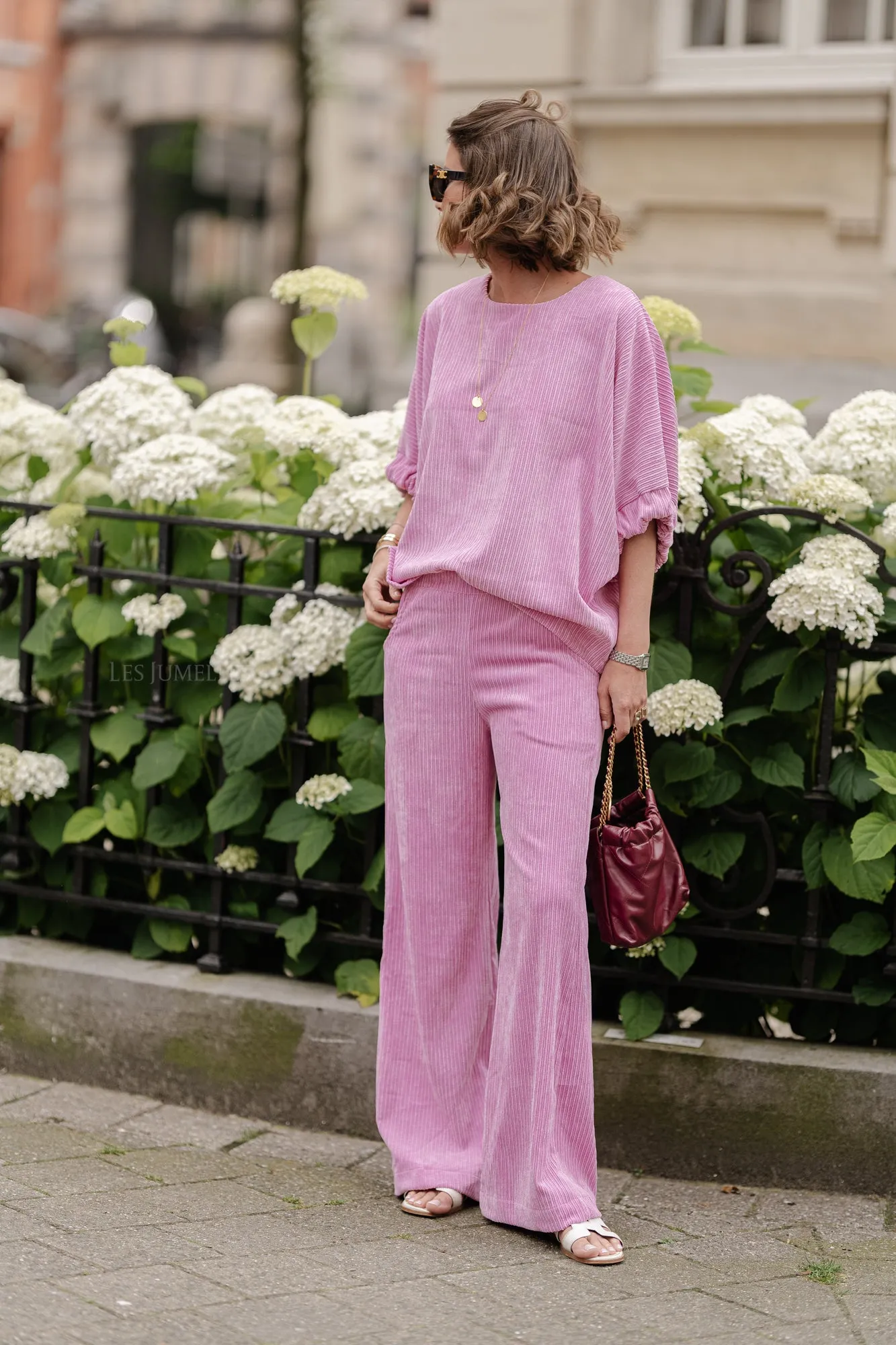 June velvet pants rosebloom