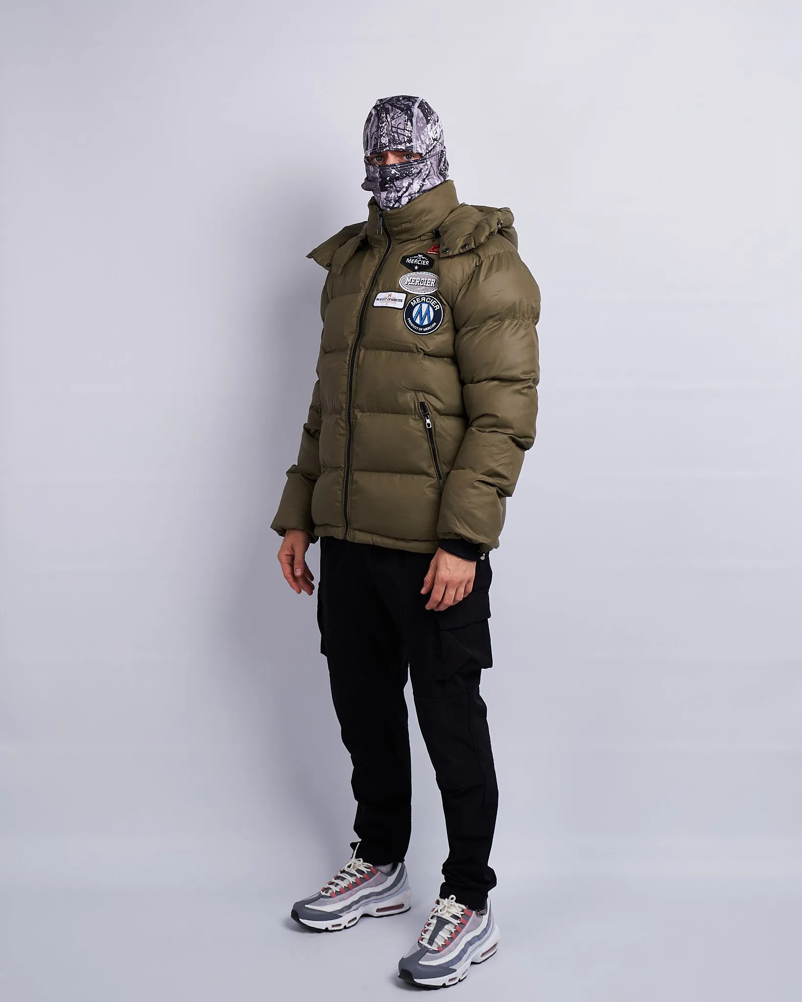 Khaki OG Mercier Badge Puffer Jacket