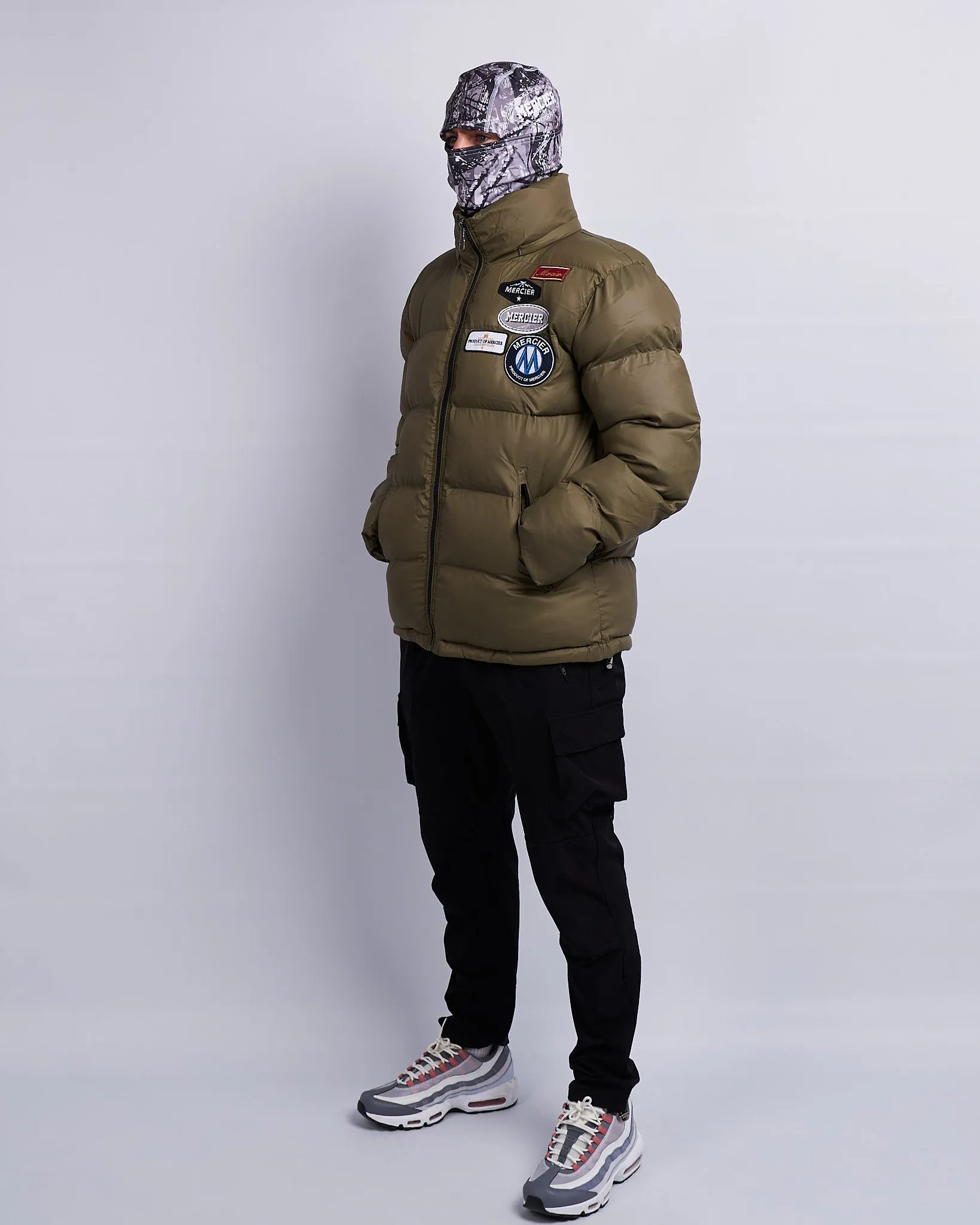 Khaki OG Mercier Badge Puffer Jacket