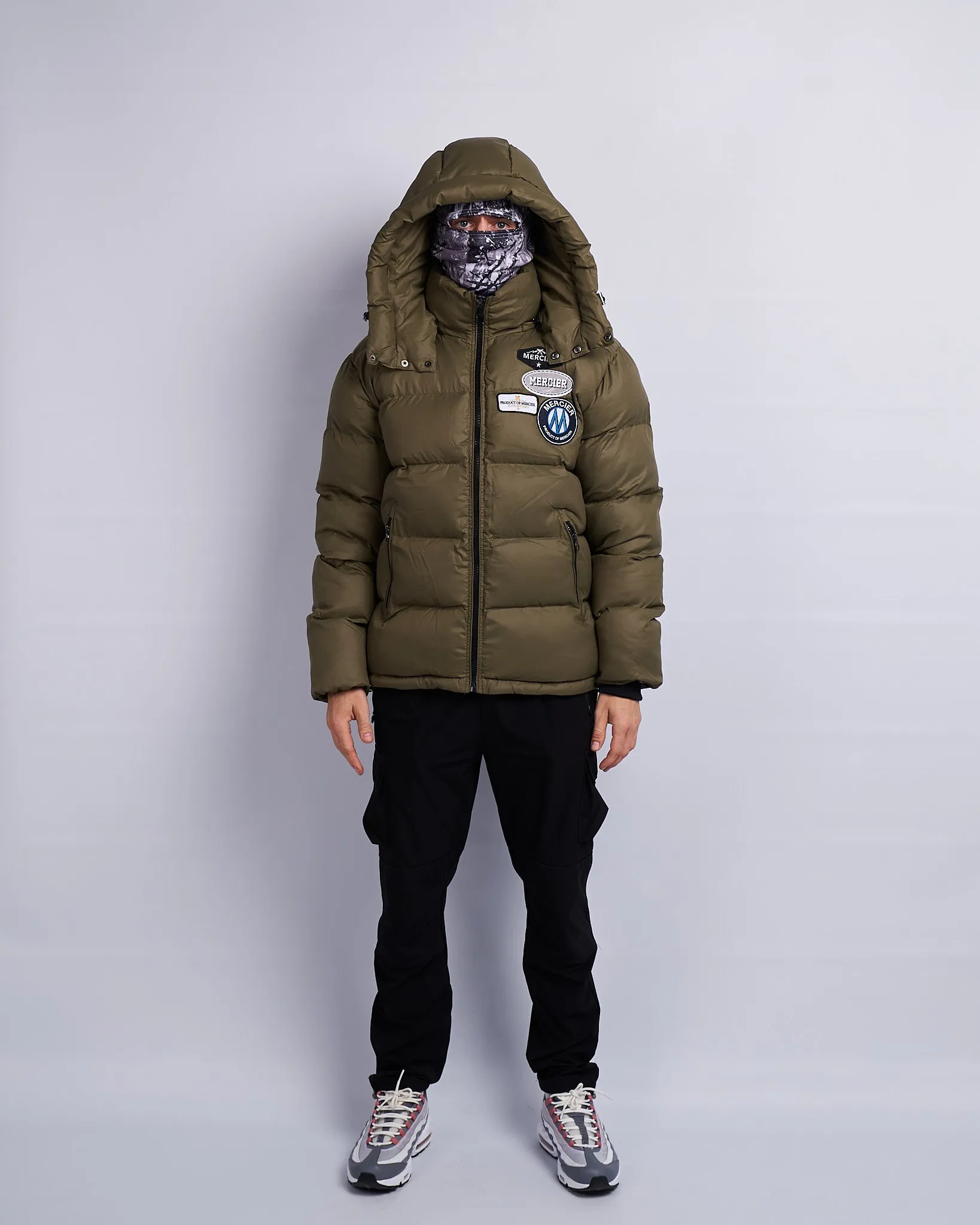 Khaki OG Mercier Badge Puffer Jacket