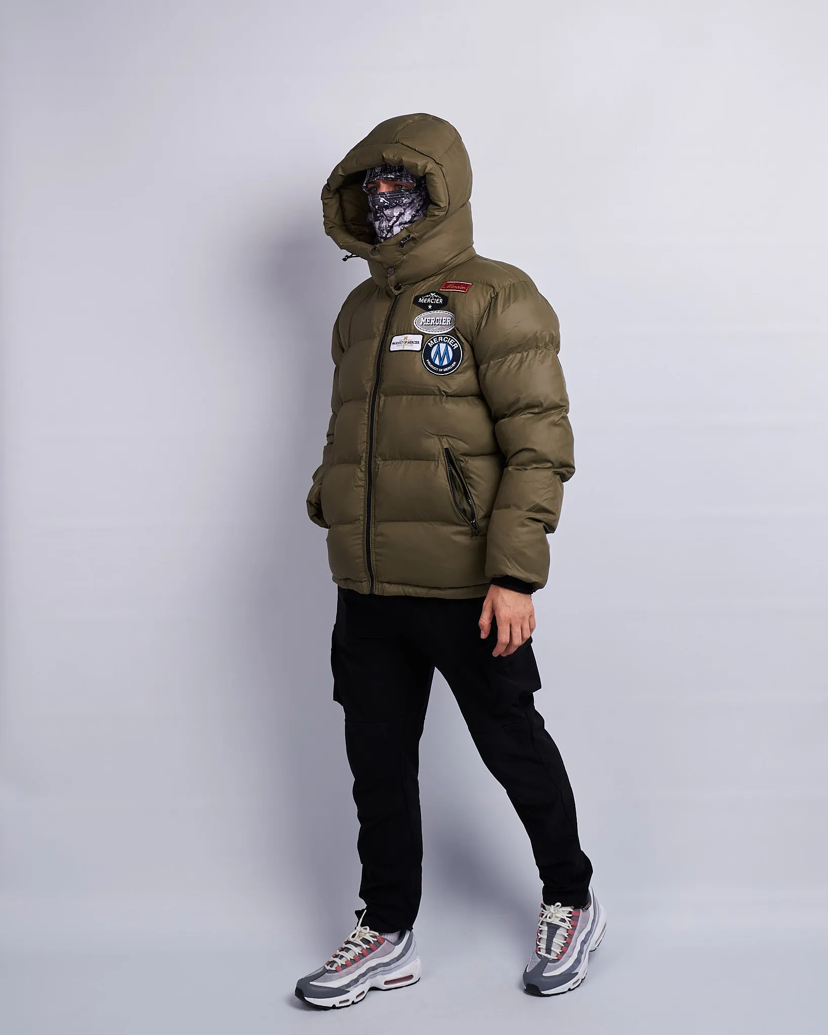 Khaki OG Mercier Badge Puffer Jacket