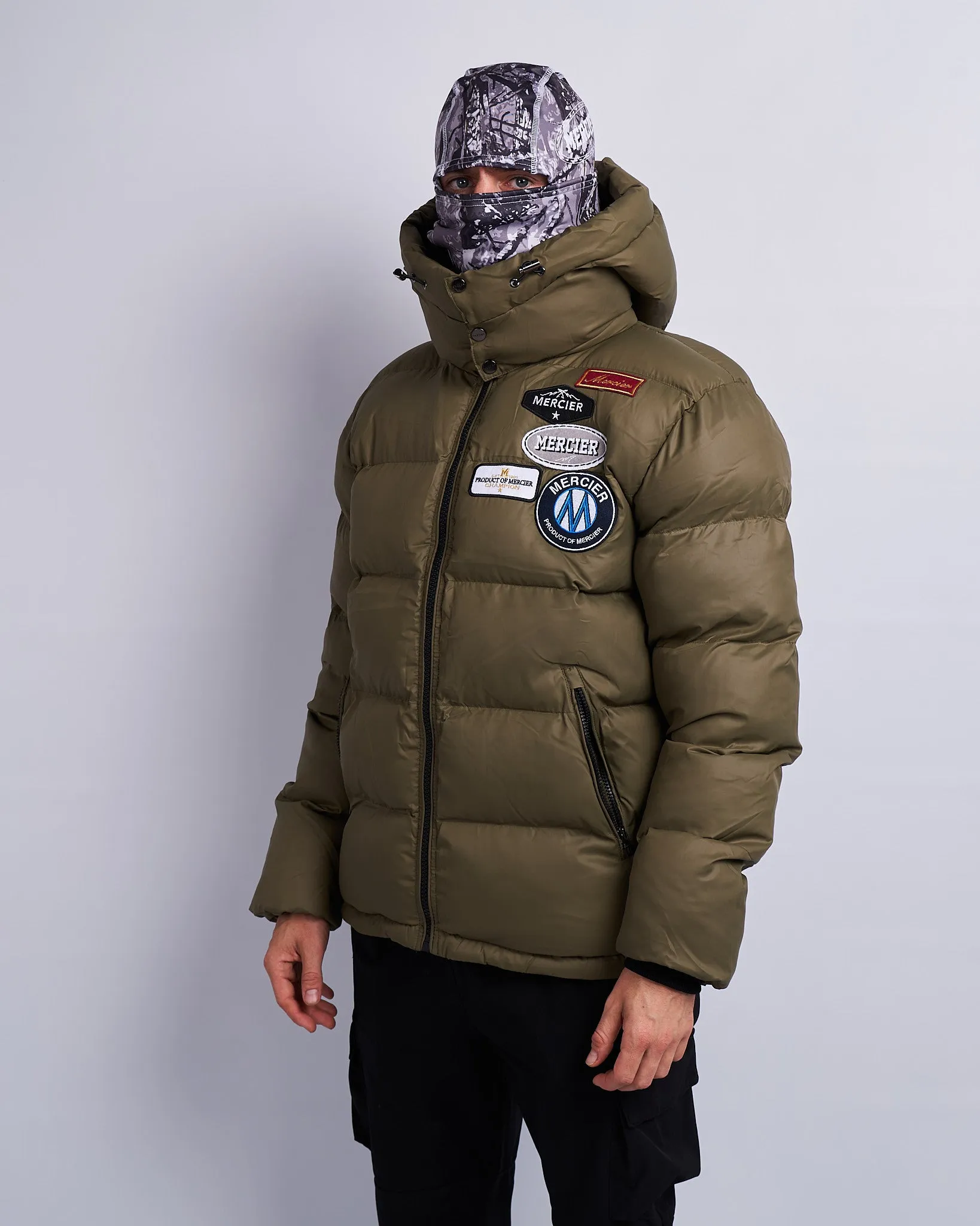 Khaki OG Mercier Badge Puffer Jacket