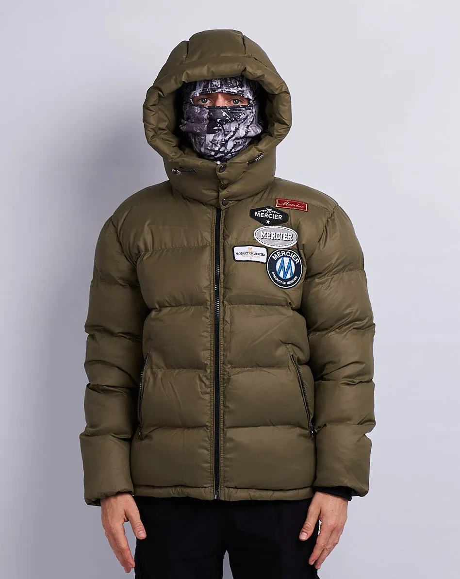 Khaki OG Mercier Badge Puffer Jacket