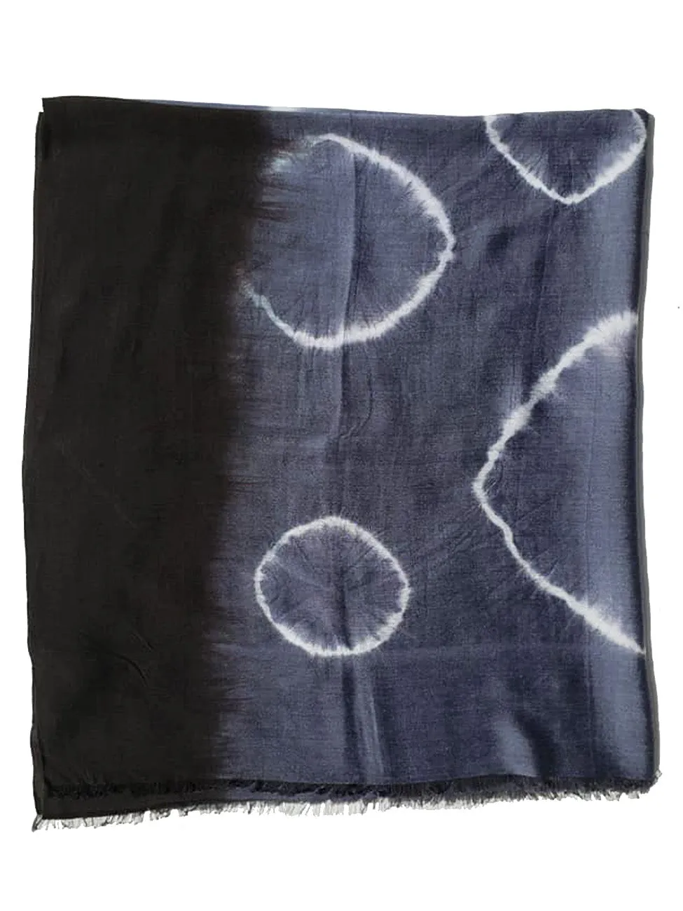 Large Washed Silk Tie Dye Shawl