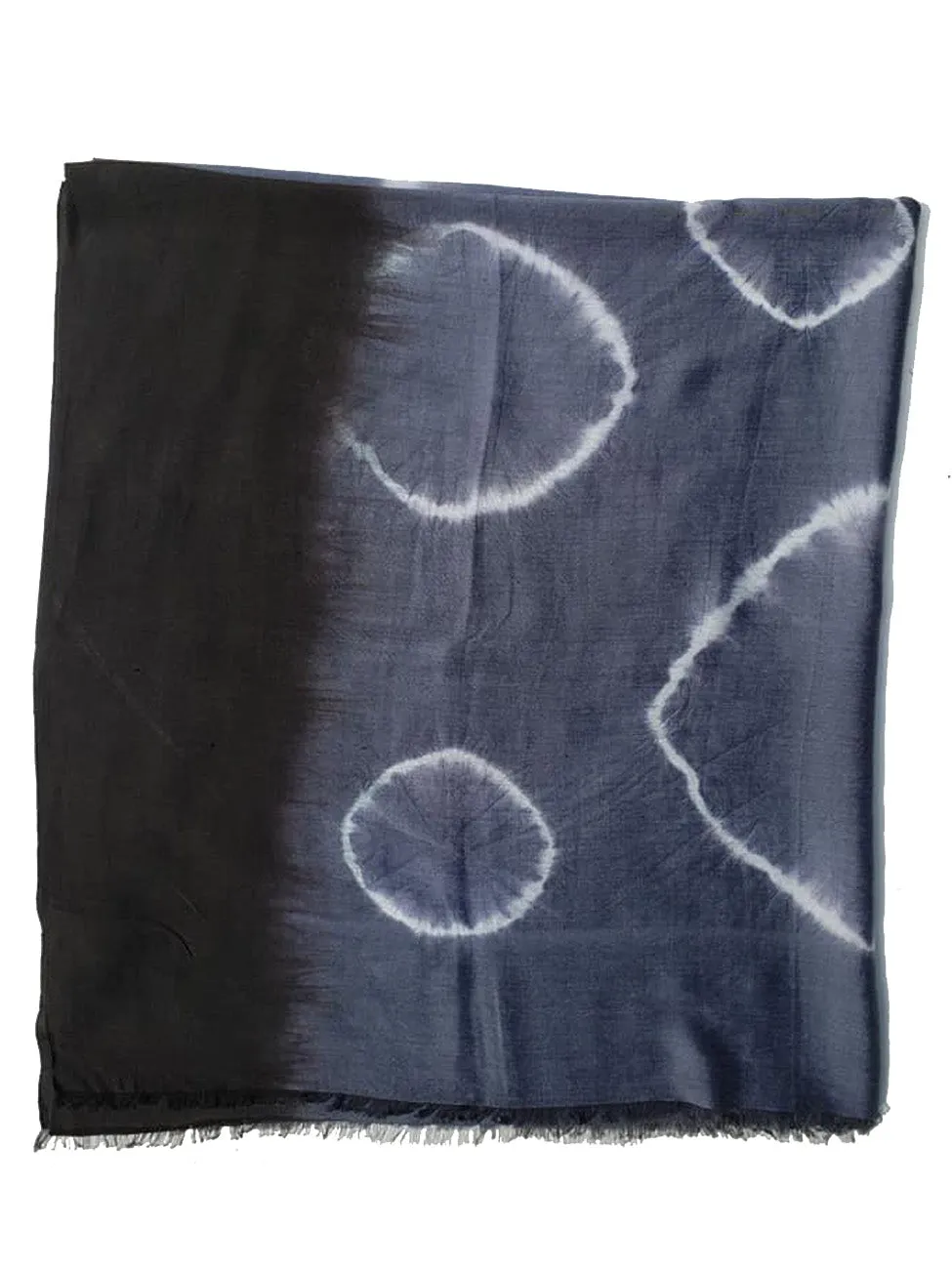 Large Washed Silk Tie Dye Shawl