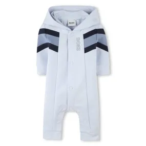 Logo Print Hooded Romper