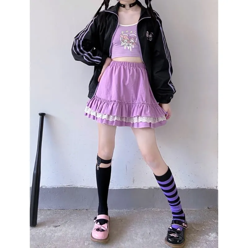 Lolita Kawaii Layered Skirt