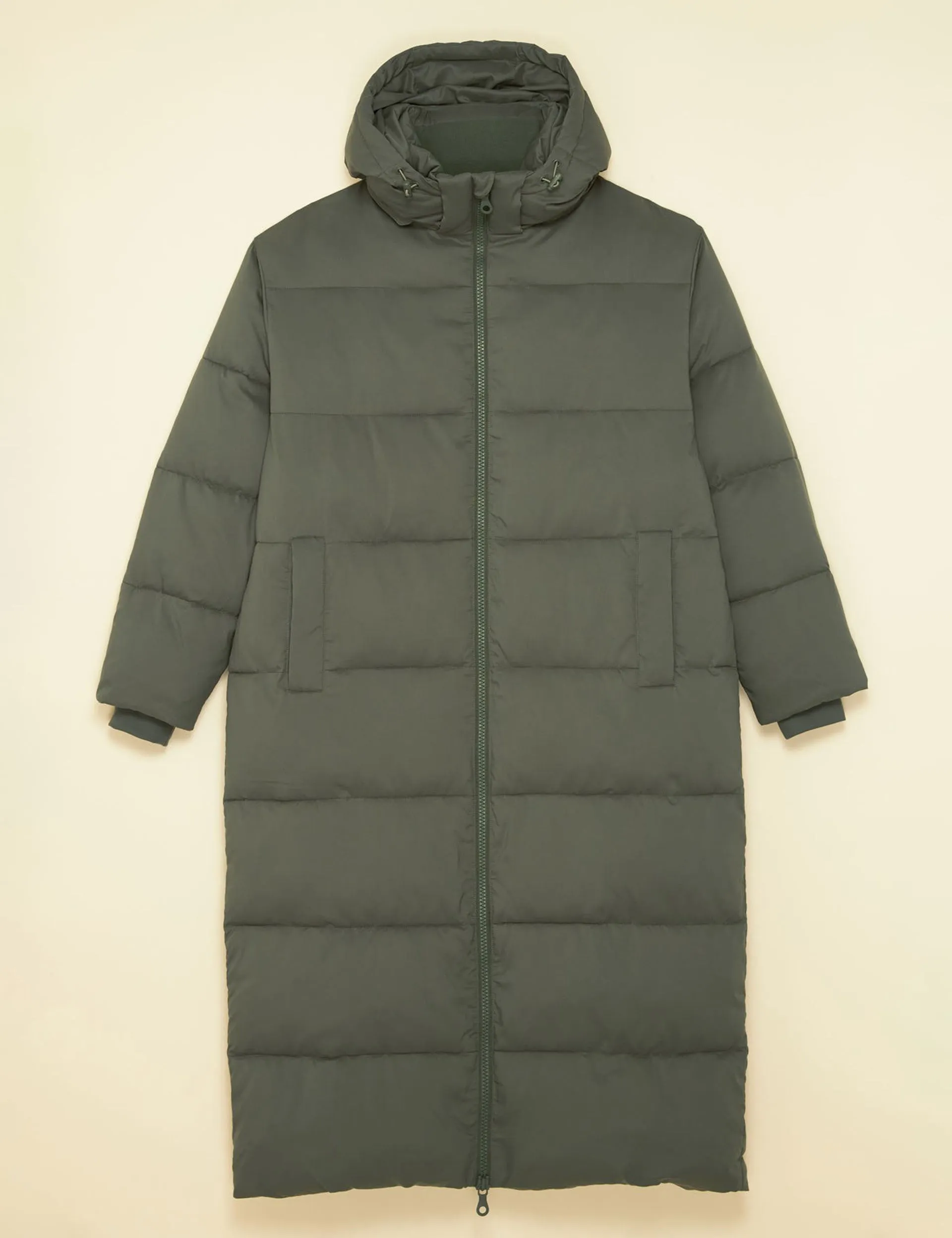 Long Puffer Jacket - Thyme