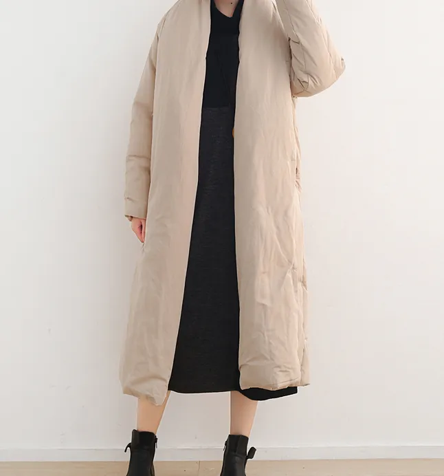 Loose Large Collar Puffer Coat Long Coat Winter Women Down Jacket 51008