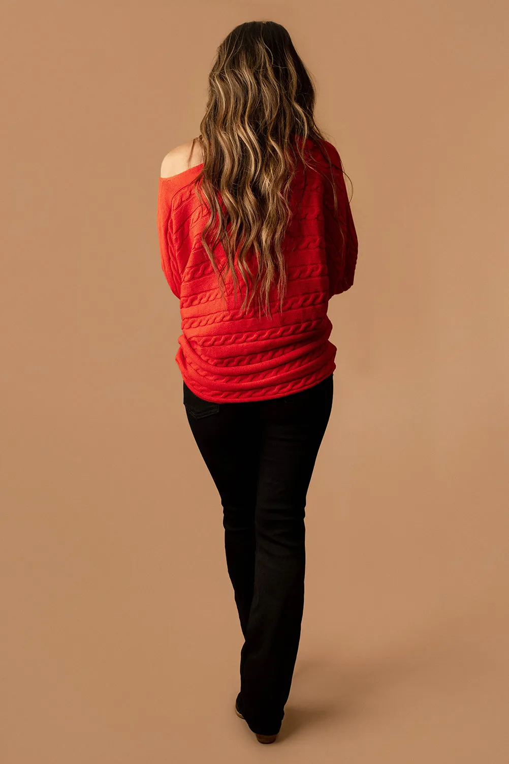 Love The Way You Lie Cable Knit Sweater (Mocha) | FINAL SALE