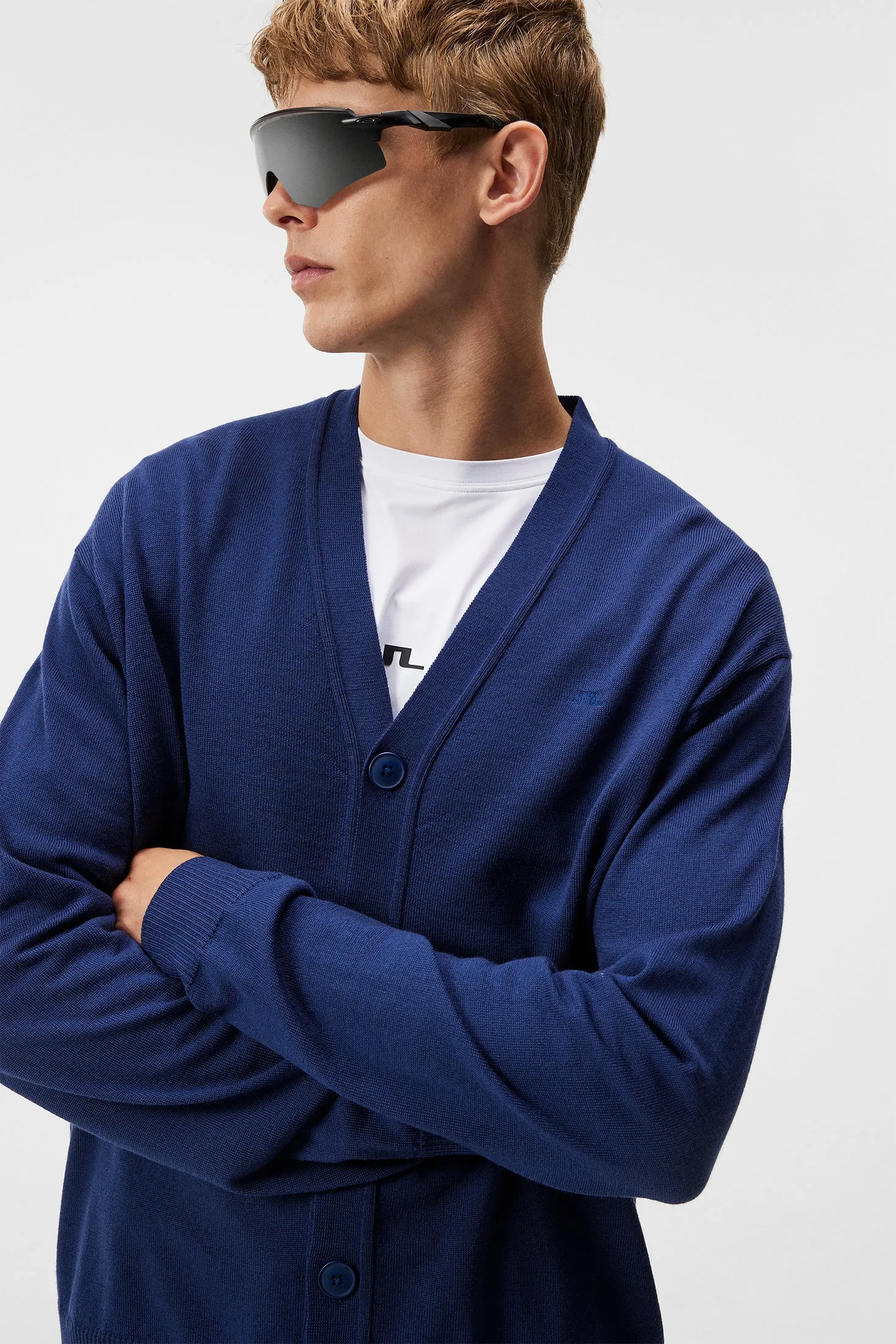 Lucas Knitted Cardigan / Estate Blue