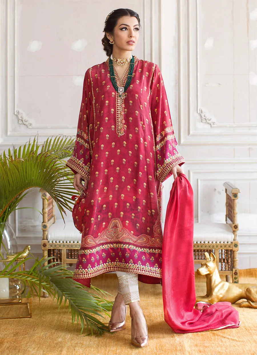 Malia Crepe Tunic and Silk Dupatta