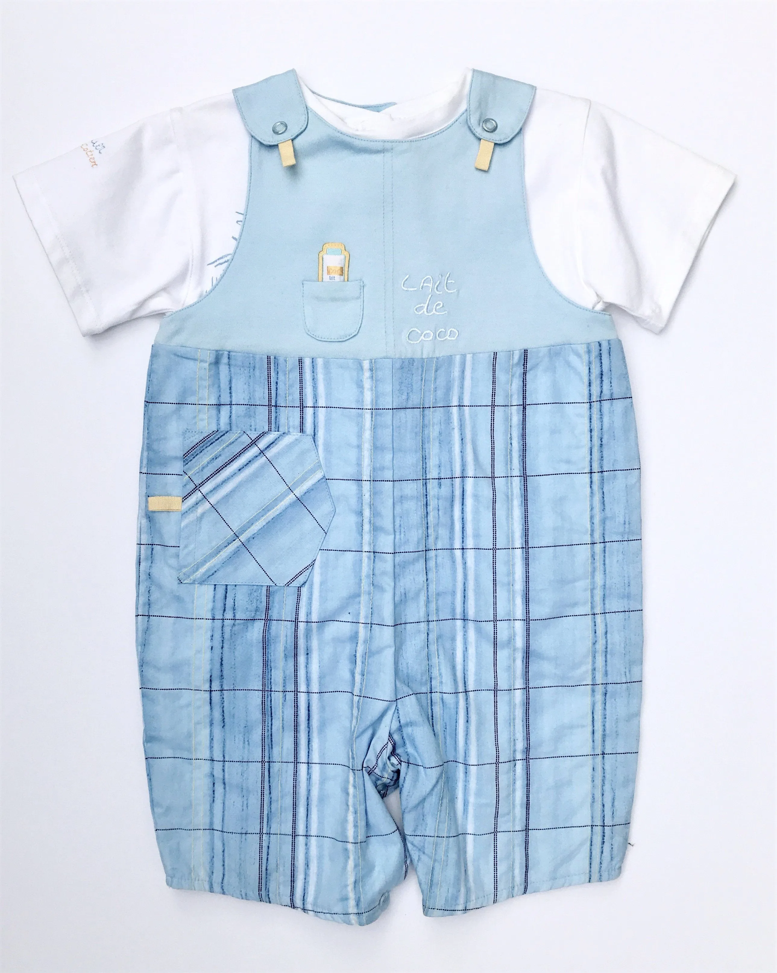 marese of France infant boys 2Pc short sleeve romper