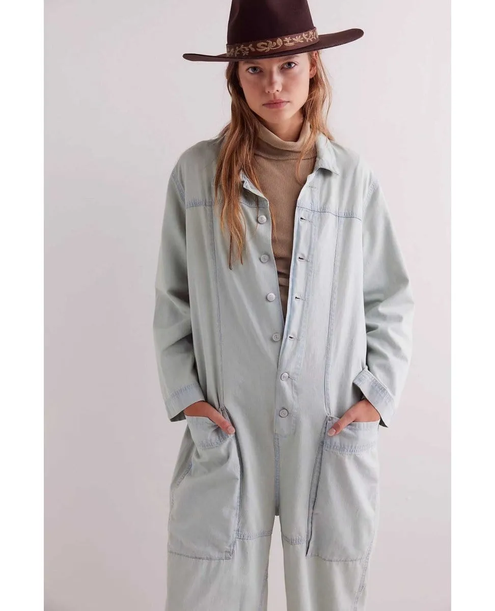 Margarita Jumpsuit Light Blue Beam Denim