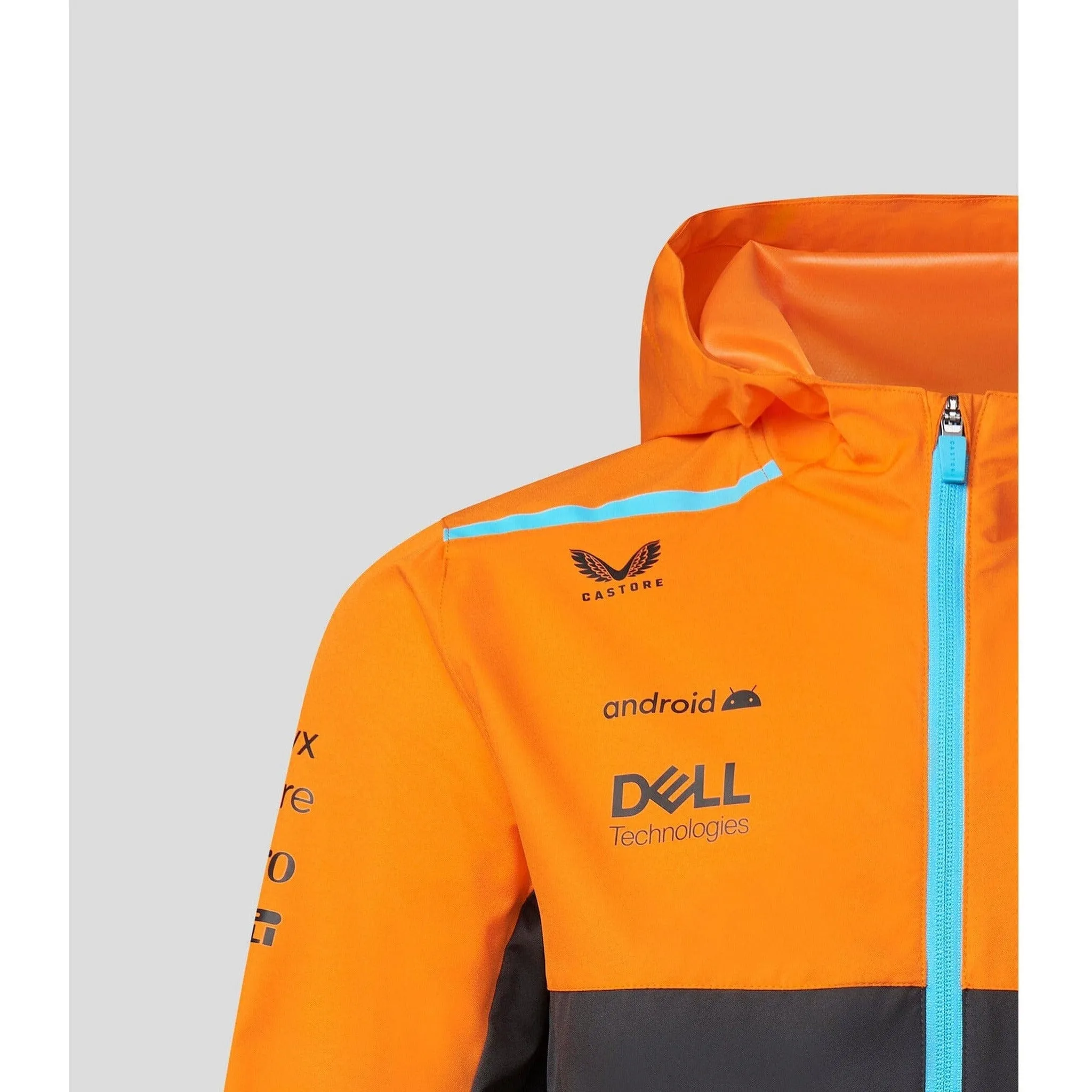 McLaren F1 Men's 2023 Team Water Resistant Jacket- Papaya