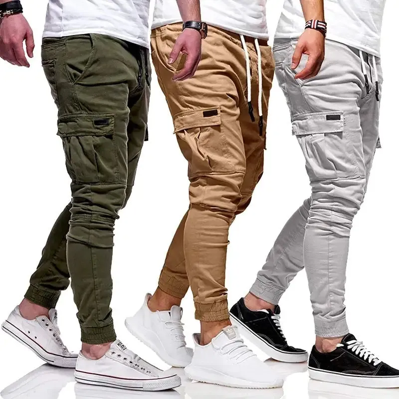 Men Autumn Thin Cotton Casual Pants^