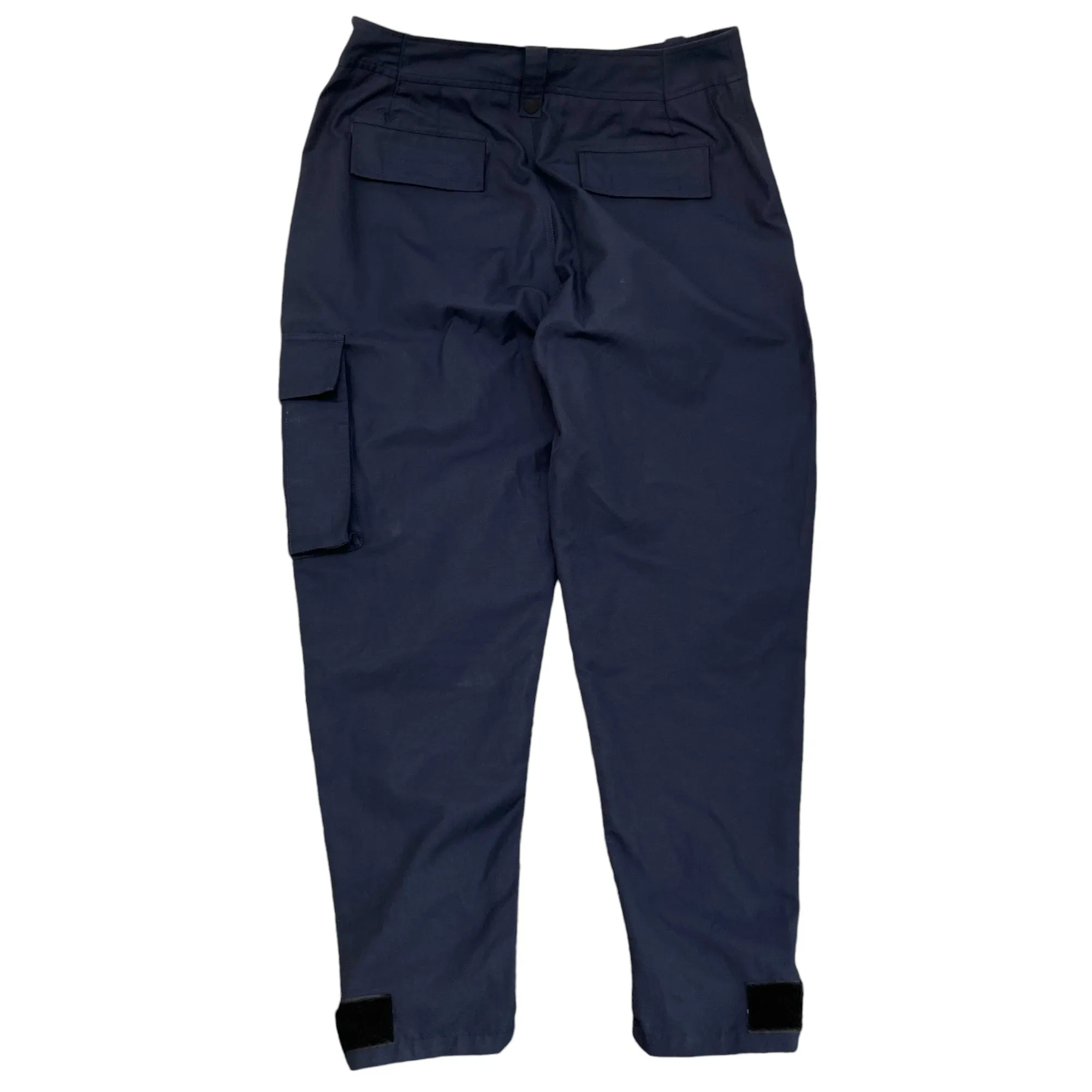 Men's Buckle Detail Trousers Navy Size IT 50 / UK 34