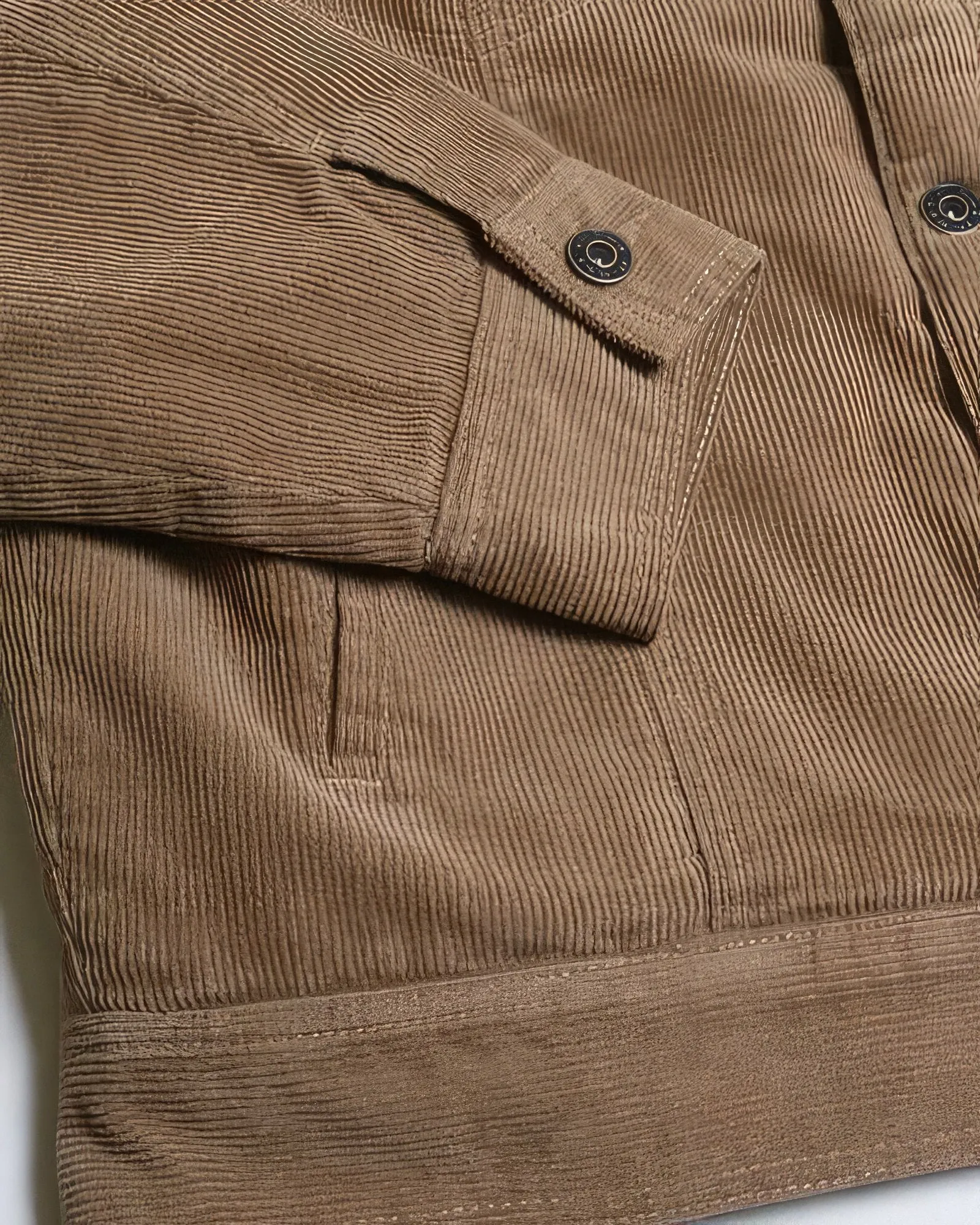 Men's Casual corduroy lined trucker jacket