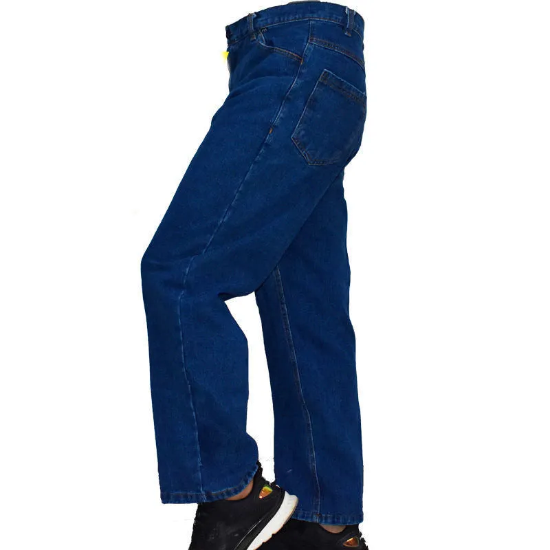 Men's Denim Work Pants: Loose, Thick, Wear-resistant And Dirt-resistant