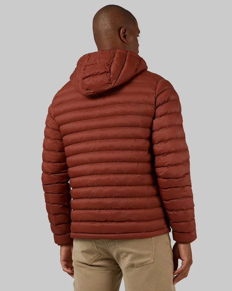 MEN'S LIGHTWEIGHT POLY-FILL PACKABLE HOODED JACKET