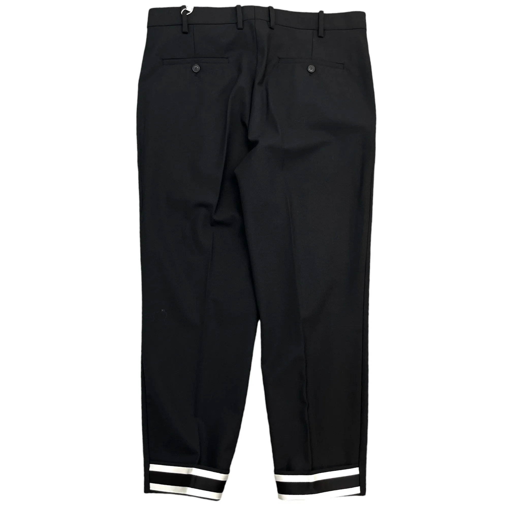 Men's Slim Fit Trousers Black Size IT 50 / UK 34