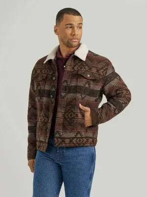 Men's Wrangler Jacquard Sherpa Canyon Vibe Jacket