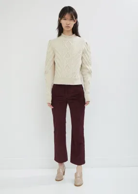 Mereo Corduroy Straight Leg Trousers