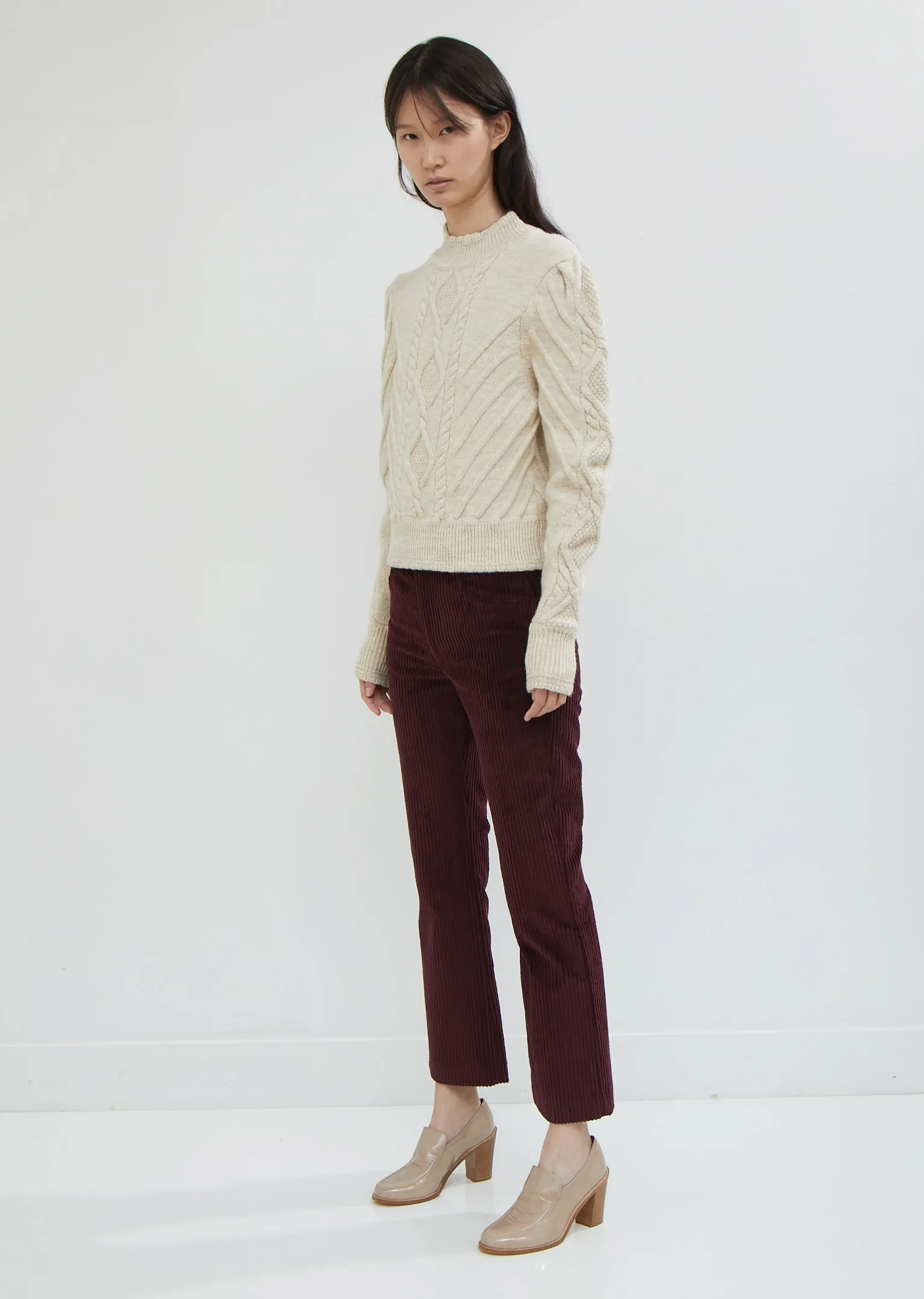 Mereo Corduroy Straight Leg Trousers