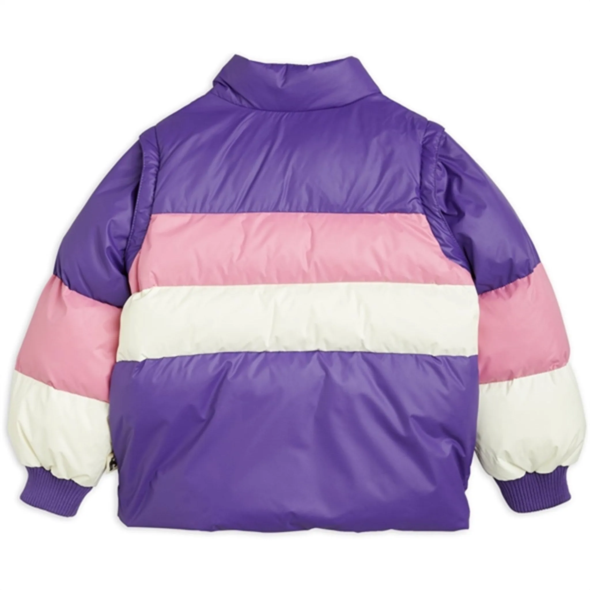 Mini Rodini Zip Sleeve Puffer Jacket Purple