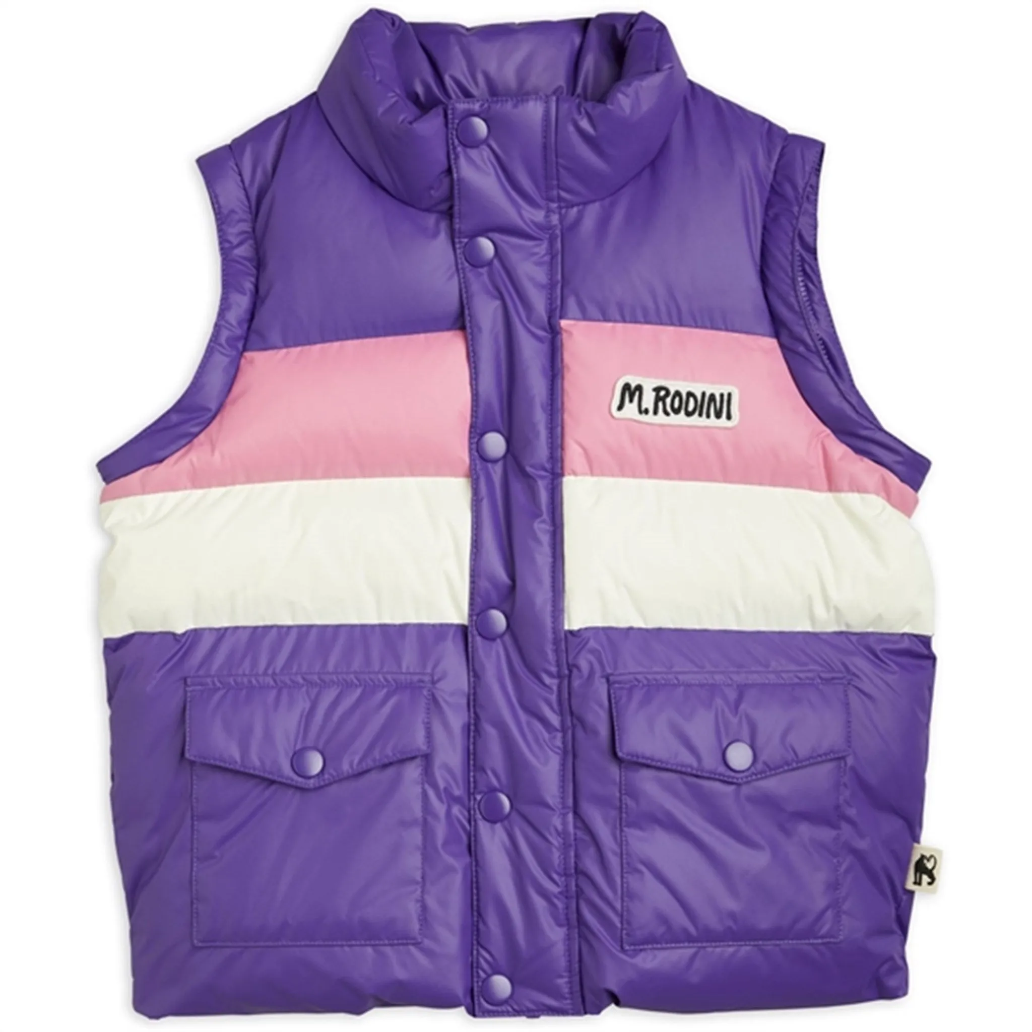 Mini Rodini Zip Sleeve Puffer Jacket Purple