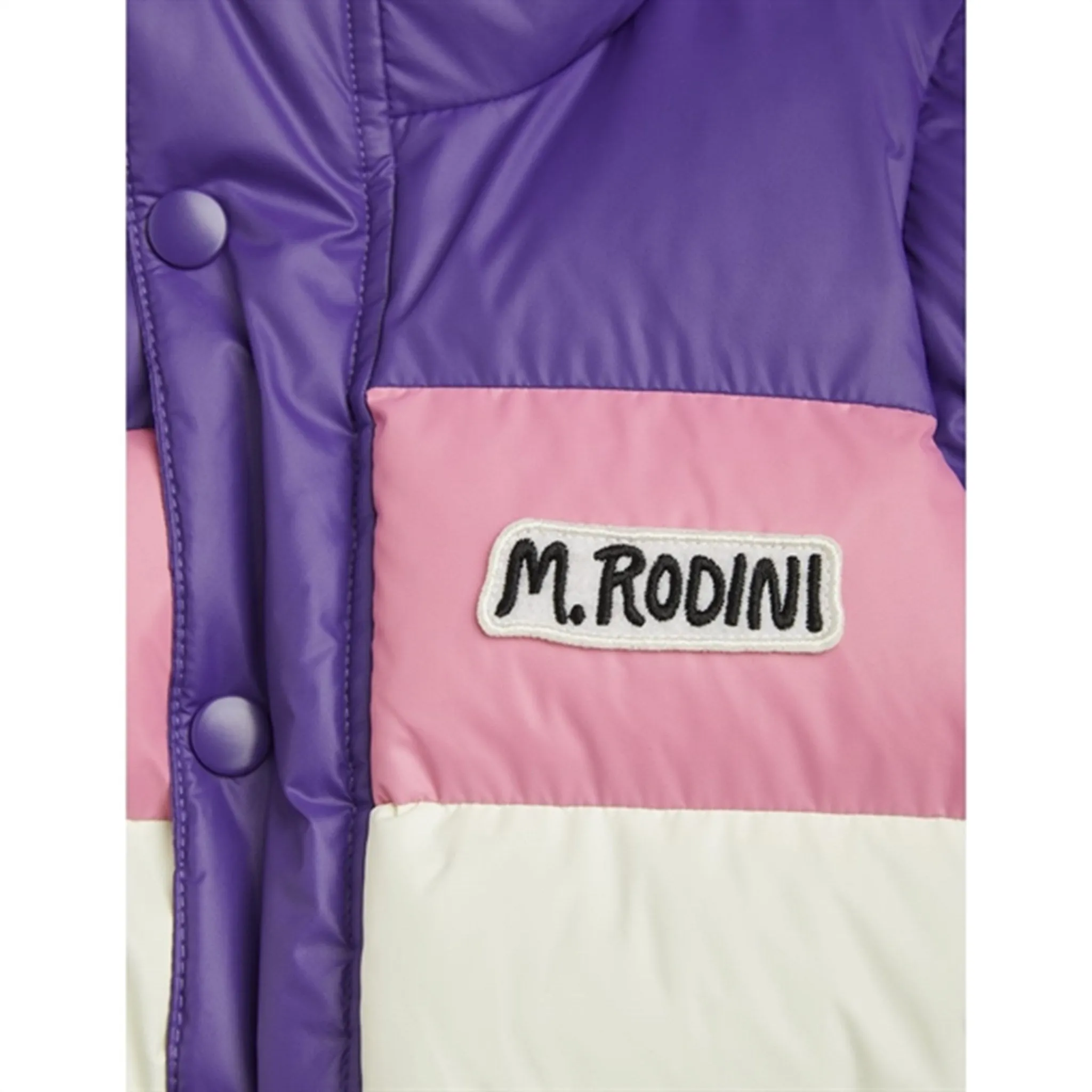 Mini Rodini Zip Sleeve Puffer Jacket Purple