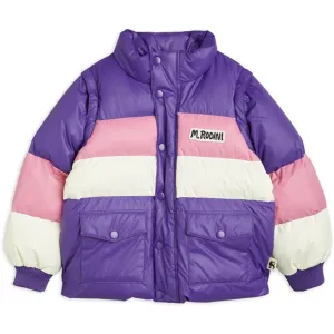 Mini Rodini Zip Sleeve Puffer Jacket Purple