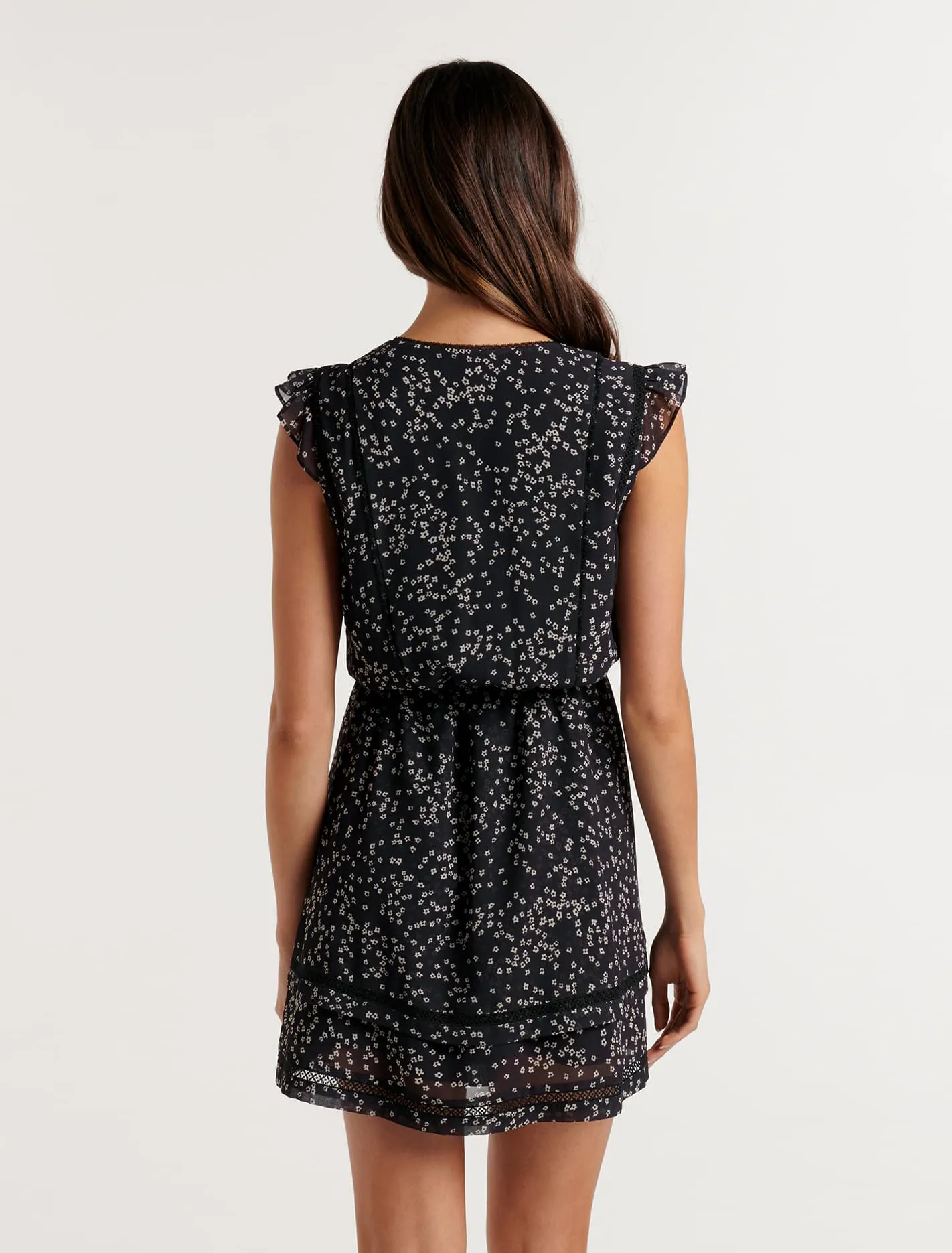 Molly Petite Lace Skater Dress