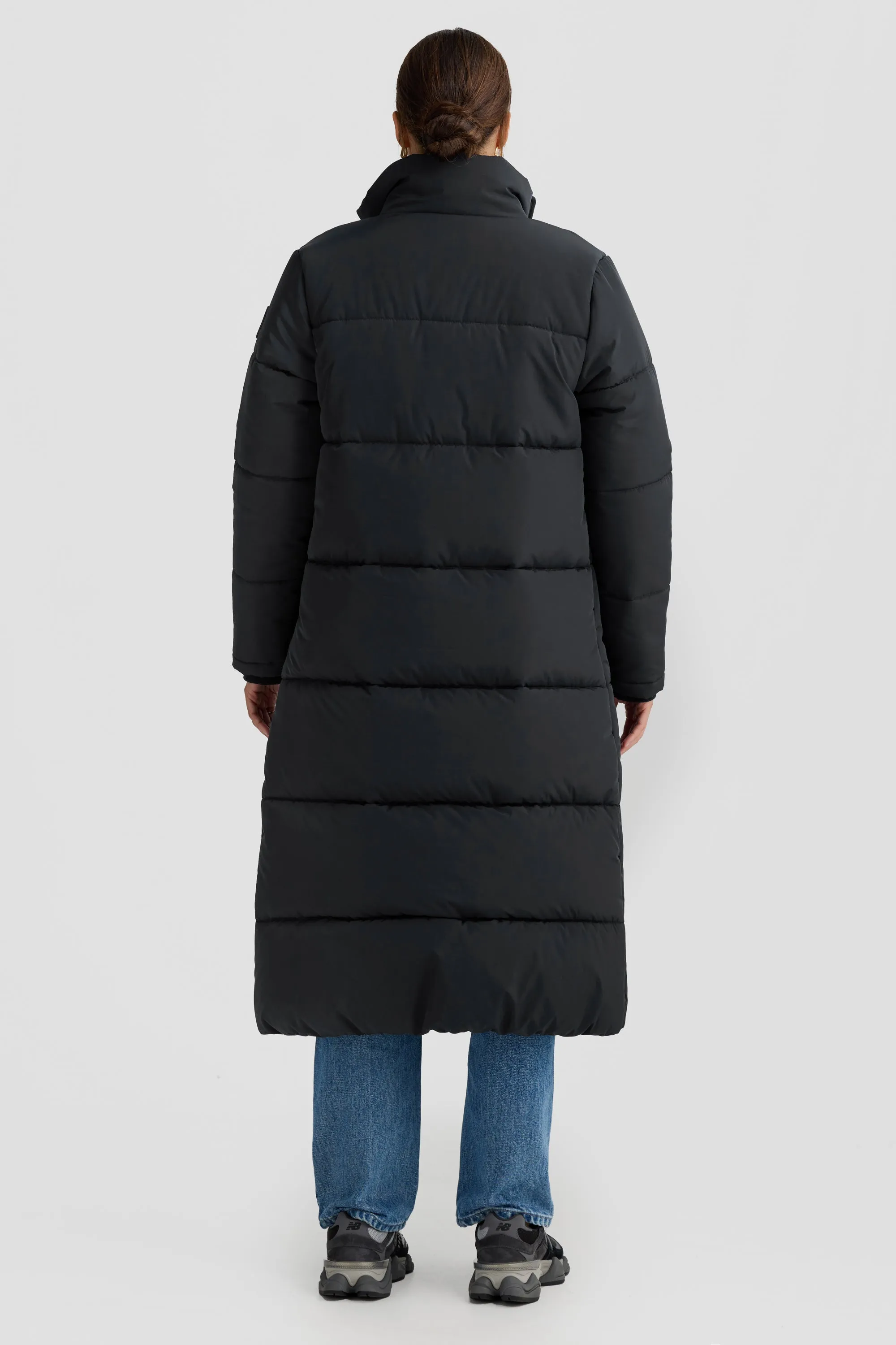 Monty Longline Puffer Jacket Black