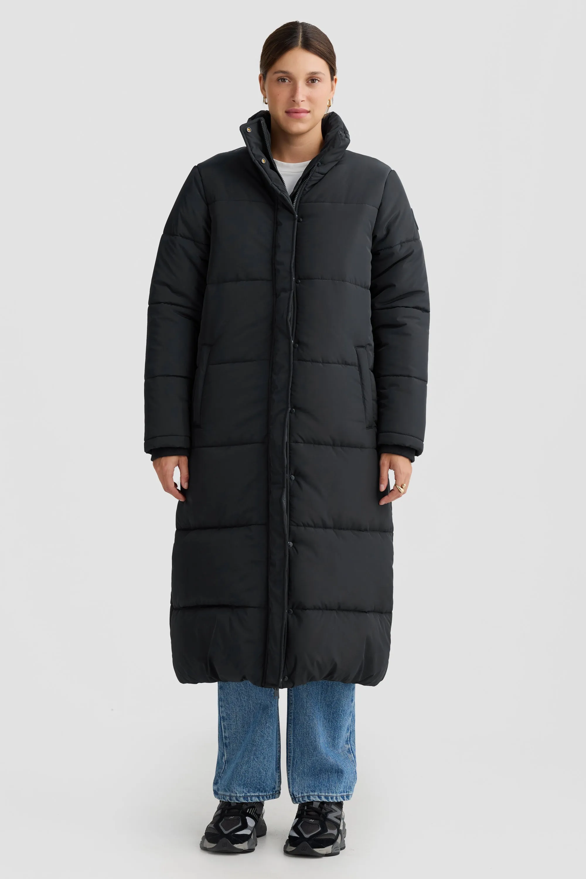 Monty Longline Puffer Jacket Black