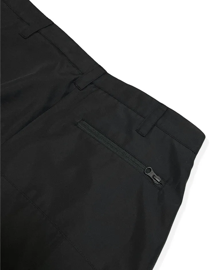 Multi zip pants black