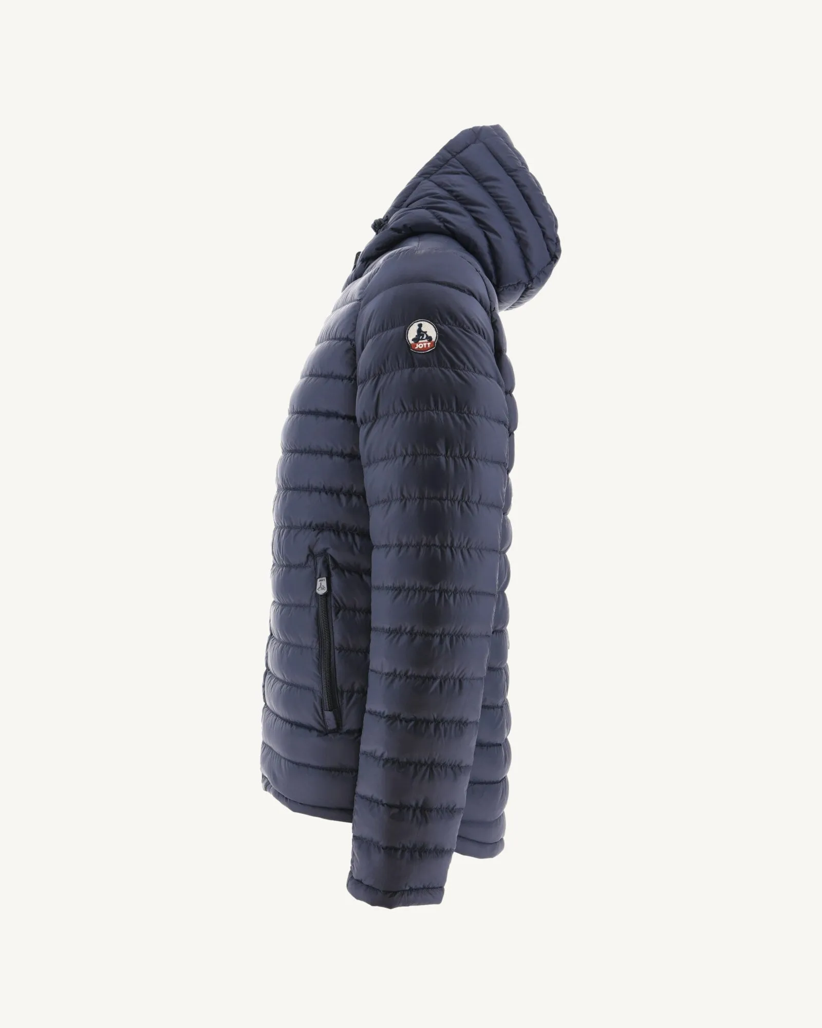 Navy Reversible hooded puffer jacket Bergen