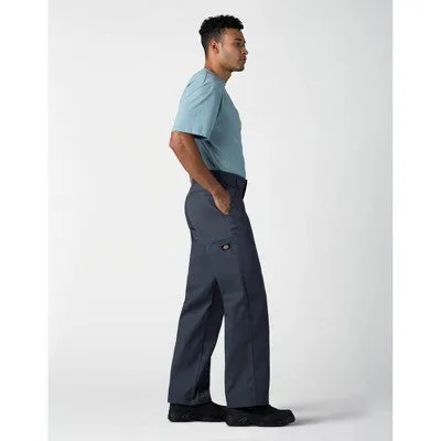 New - Dickies Men's Loose Fit Double Knee Work Pants - Dark Navy 32x32