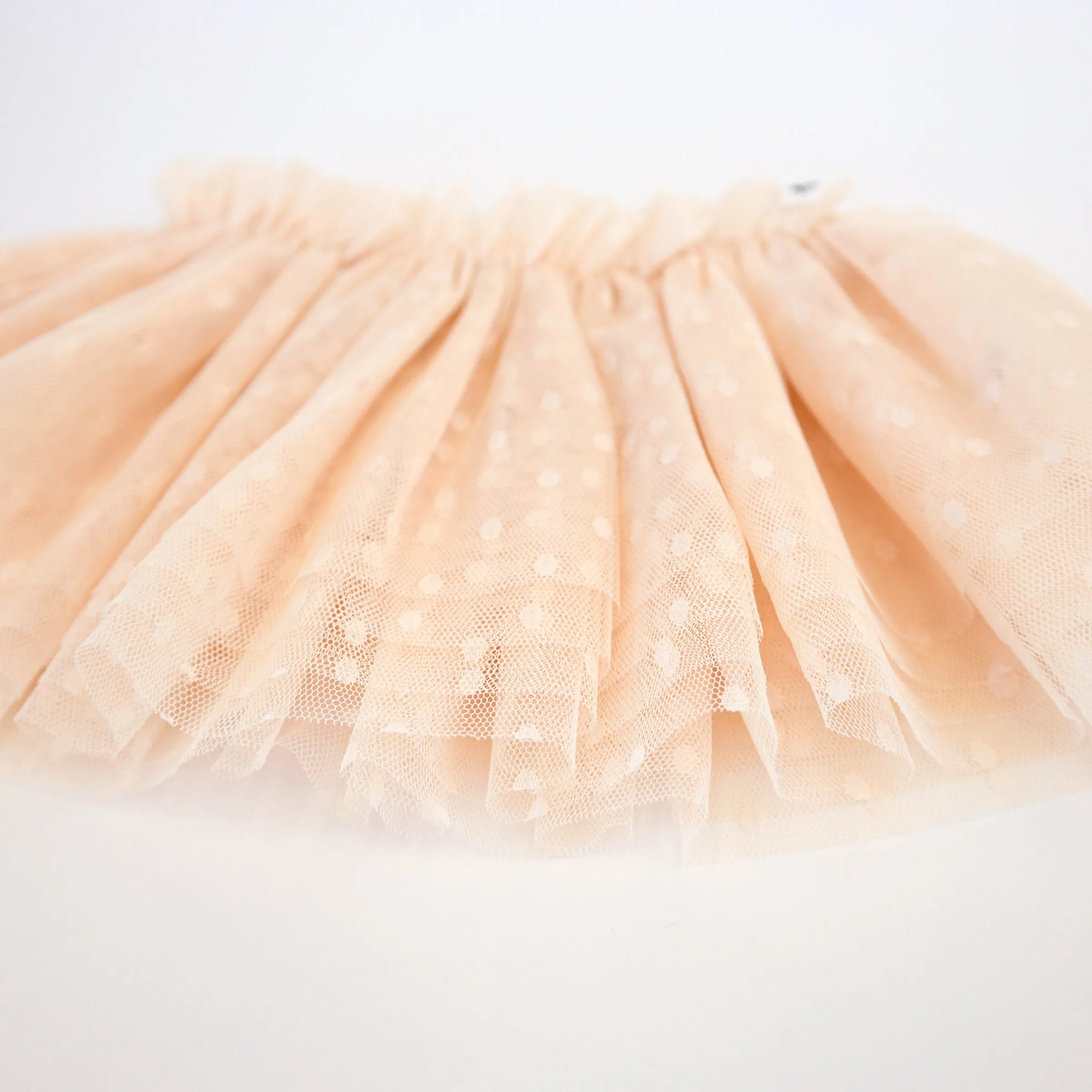 oh baby! Dotted Mesh Frill Tutu Skirt - Natural