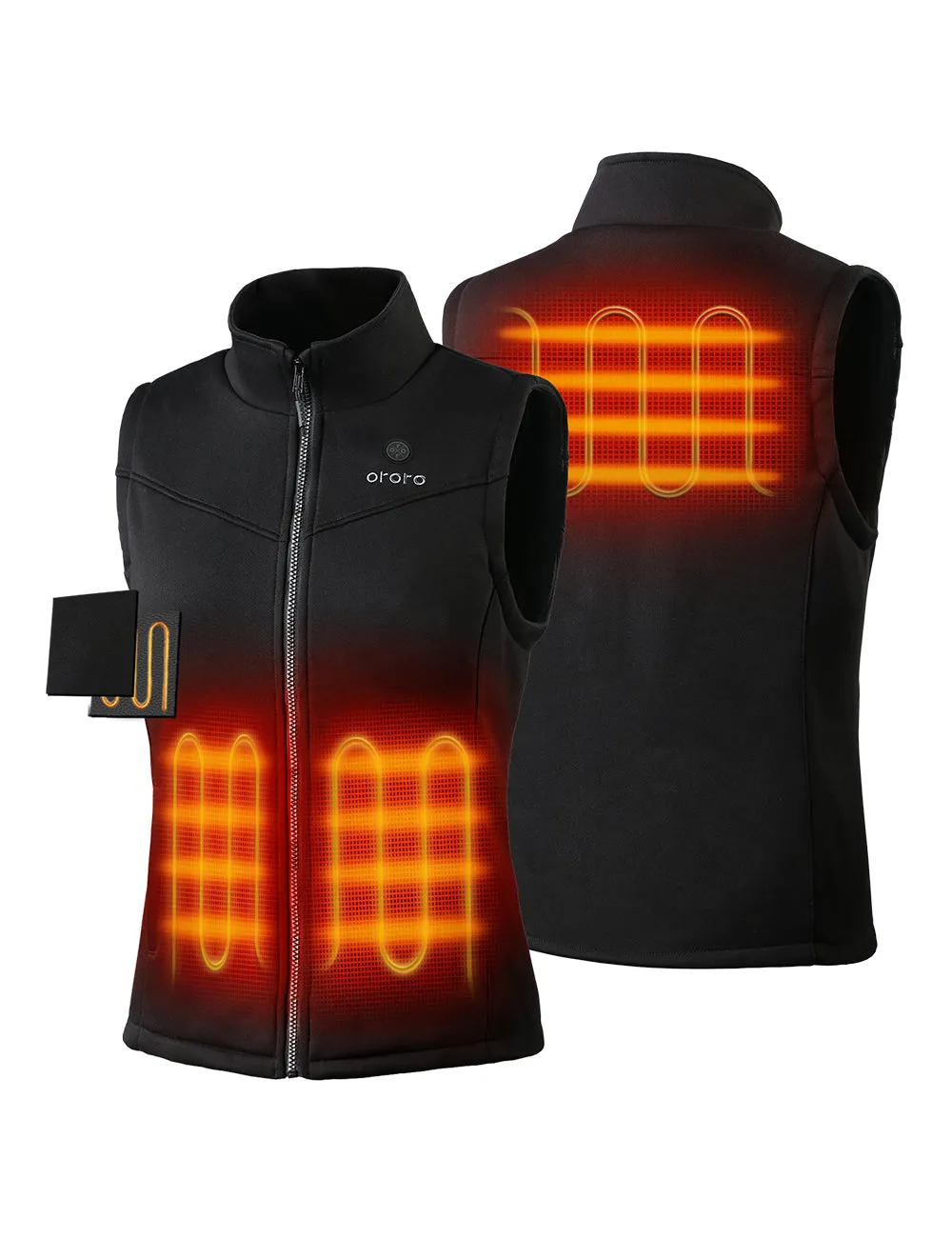 (Open-box) Women's Heated Fleece Vest (Battery Set Not Included)