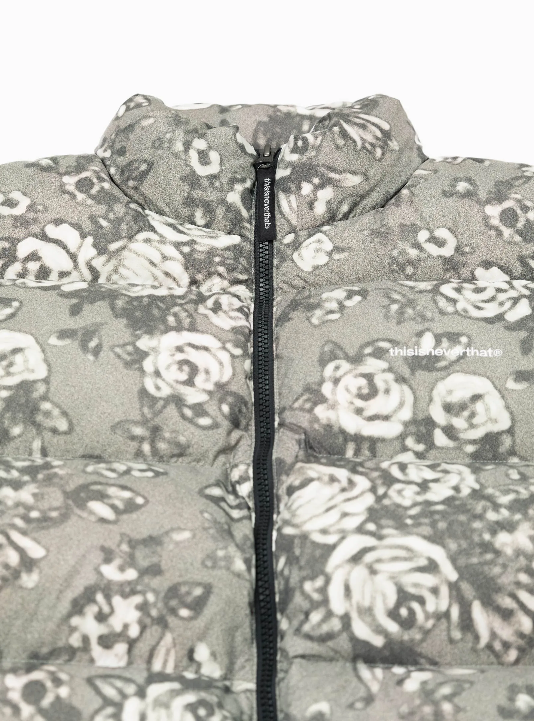 PERTEX® T Down Jacket Grey Floral