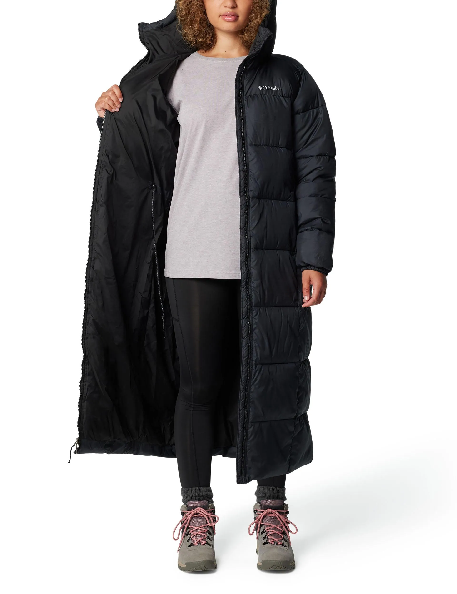 Pike Lake III Long Puffer Jacket - Black